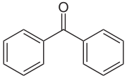 Strukturformel von Benzophenon