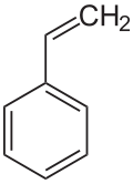 Strukturformel von Styrol